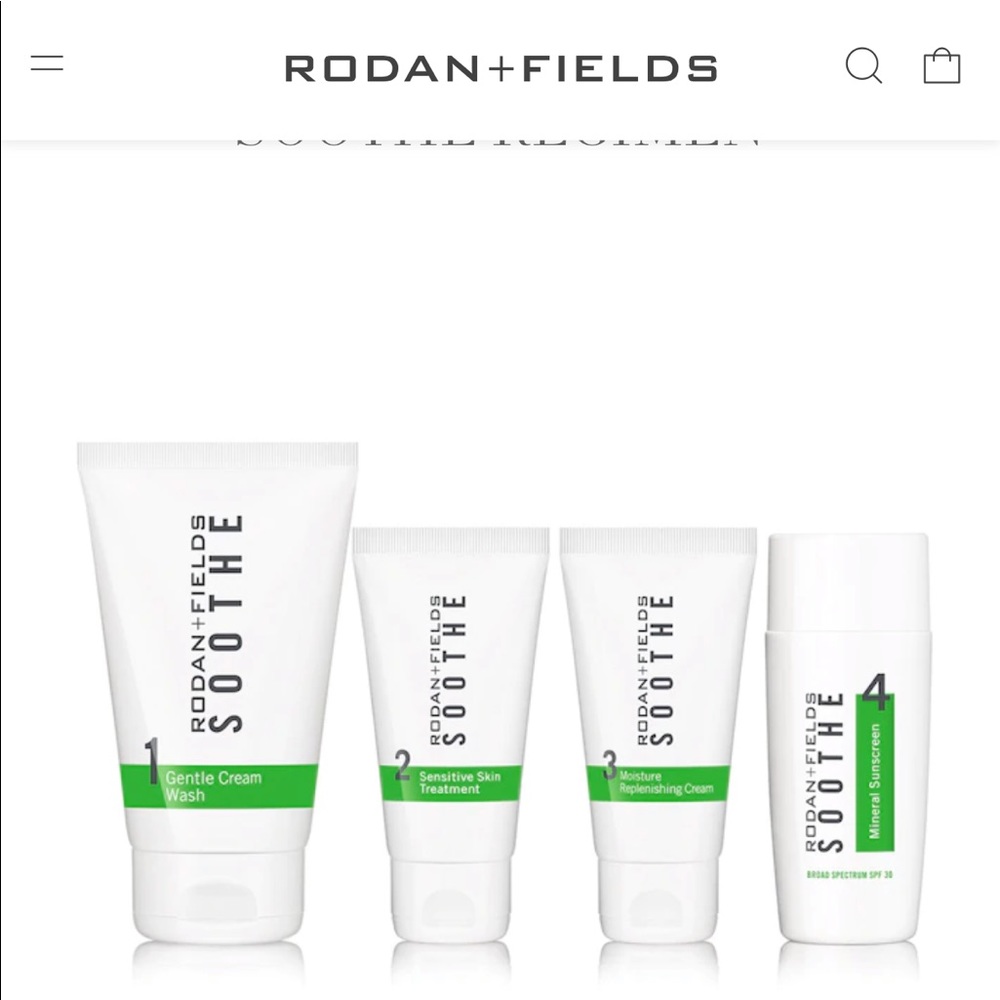 Rodan + Fields Soothe Regimen 4 Piece System
